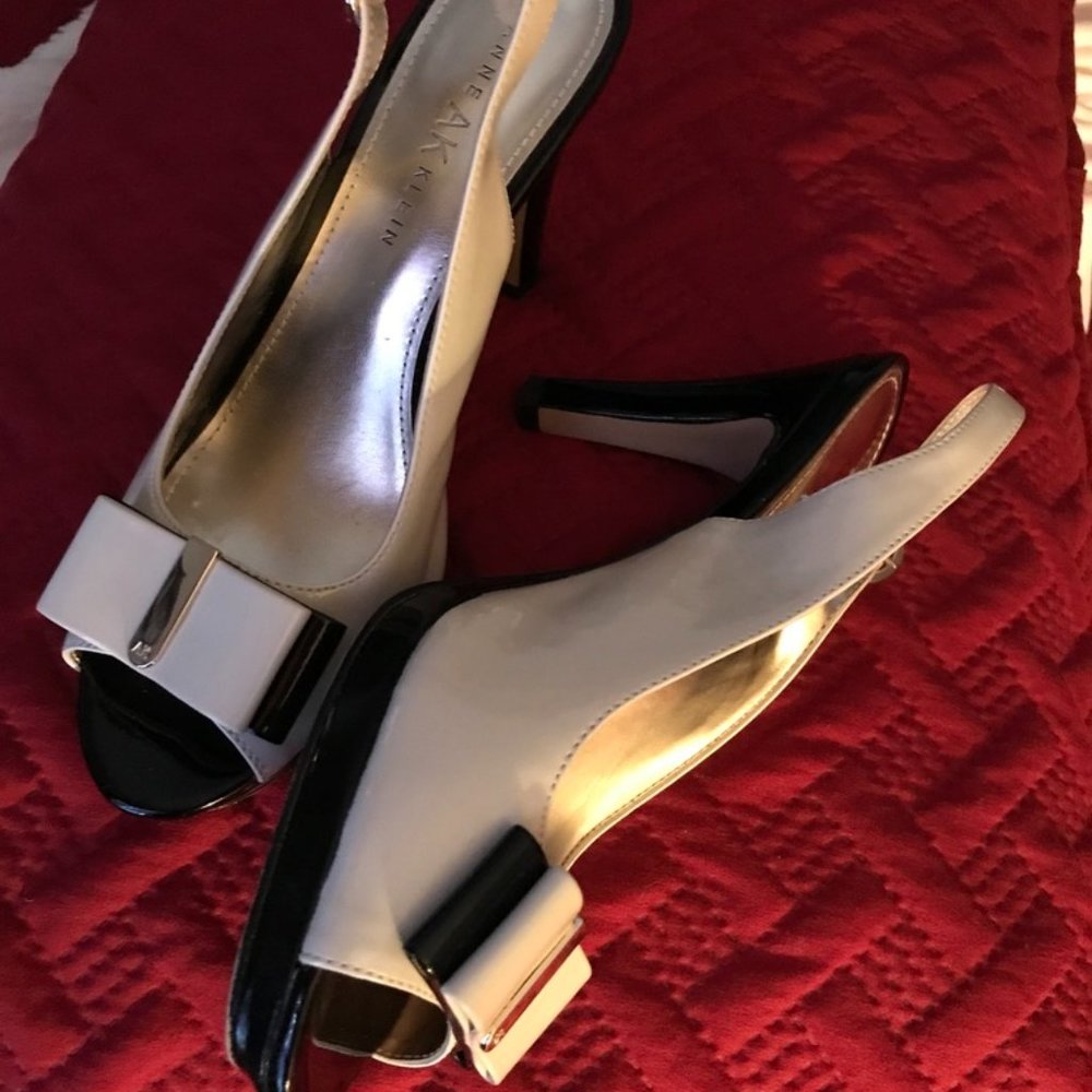 Black and Cream Heels